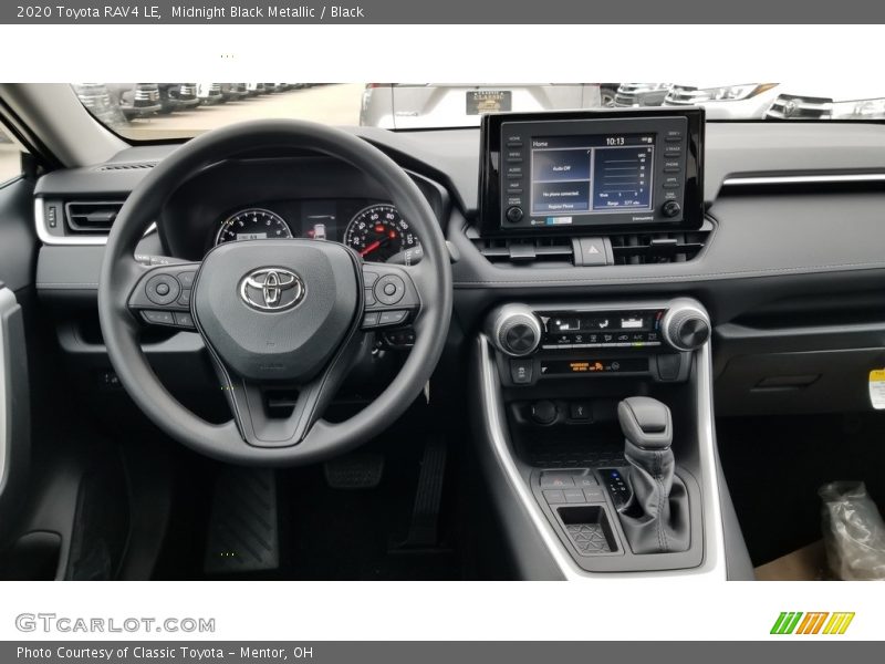 Midnight Black Metallic / Black 2020 Toyota RAV4 LE