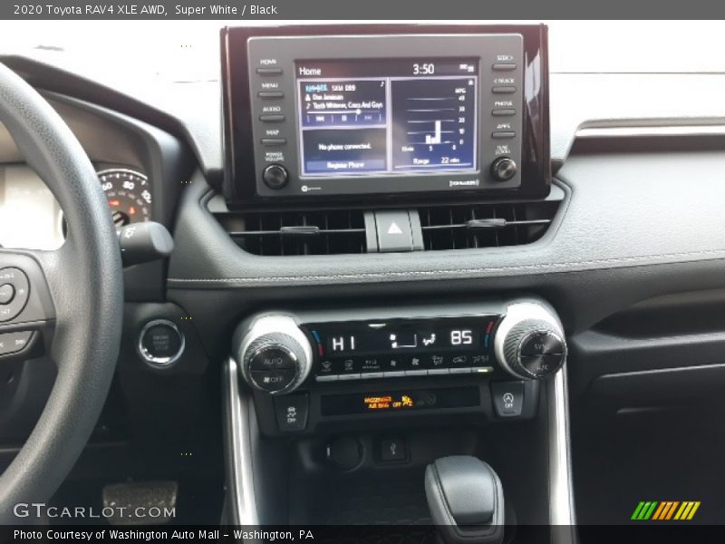 Super White / Black 2020 Toyota RAV4 XLE AWD