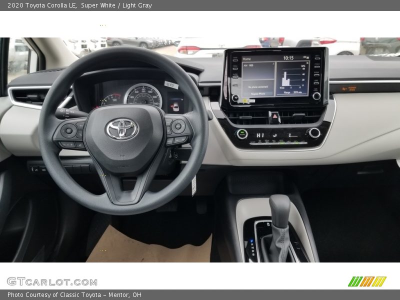 Super White / Light Gray 2020 Toyota Corolla LE