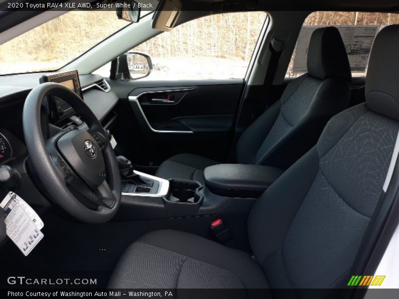 Super White / Black 2020 Toyota RAV4 XLE AWD
