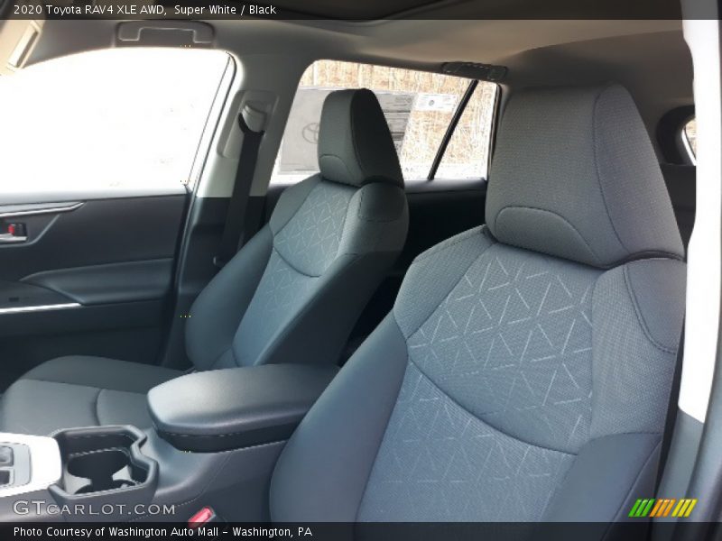 Super White / Black 2020 Toyota RAV4 XLE AWD