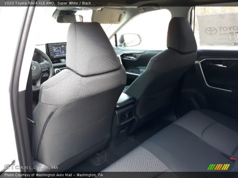 Super White / Black 2020 Toyota RAV4 XLE AWD