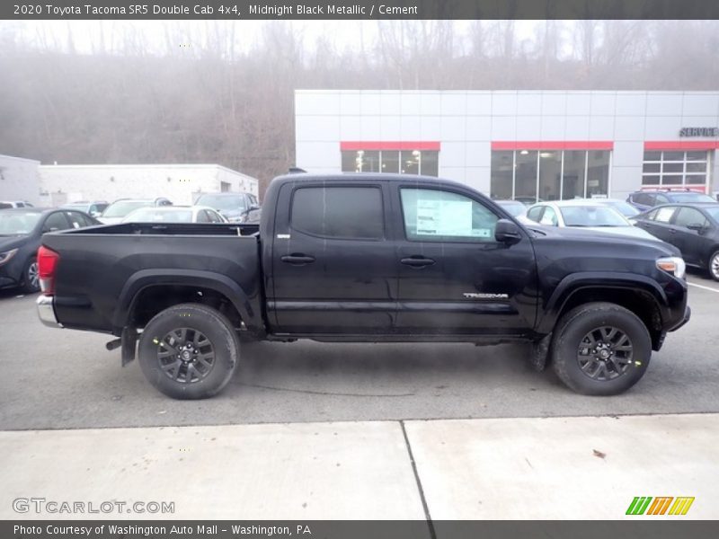 Midnight Black Metallic / Cement 2020 Toyota Tacoma SR5 Double Cab 4x4