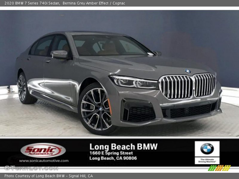 Bernina Grey Amber Effect / Cognac 2020 BMW 7 Series 740i Sedan