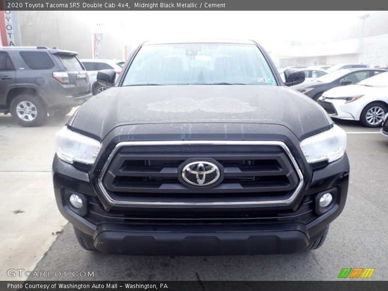 Midnight Black Metallic / Cement 2020 Toyota Tacoma SR5 Double Cab 4x4