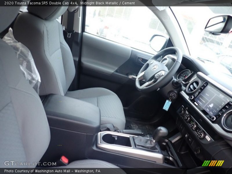 Midnight Black Metallic / Cement 2020 Toyota Tacoma SR5 Double Cab 4x4