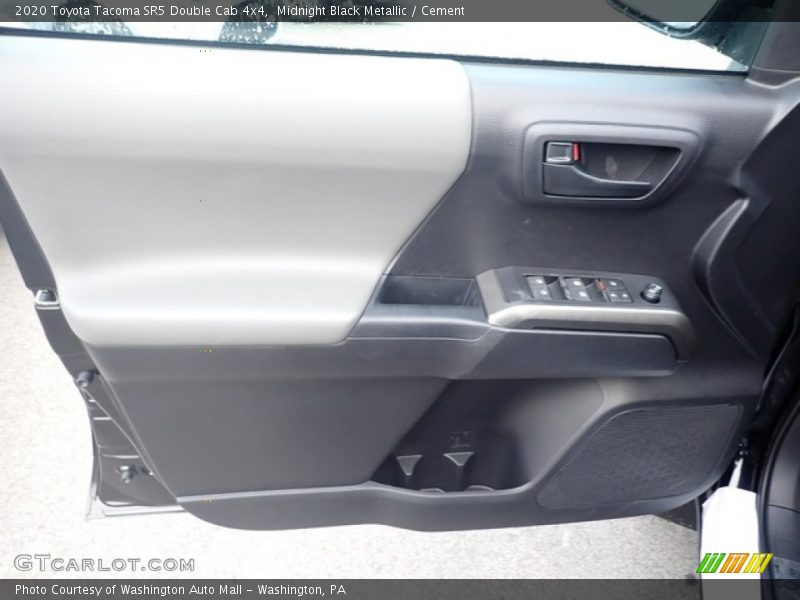 Midnight Black Metallic / Cement 2020 Toyota Tacoma SR5 Double Cab 4x4