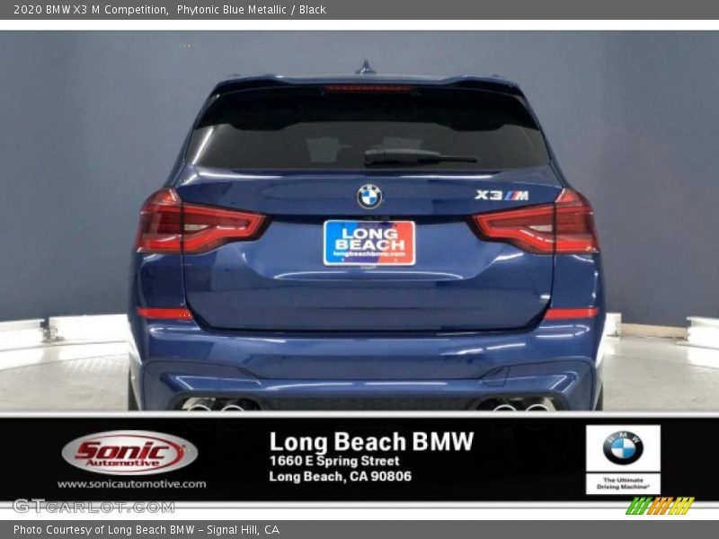 Phytonic Blue Metallic / Black 2020 BMW X3 M Competition