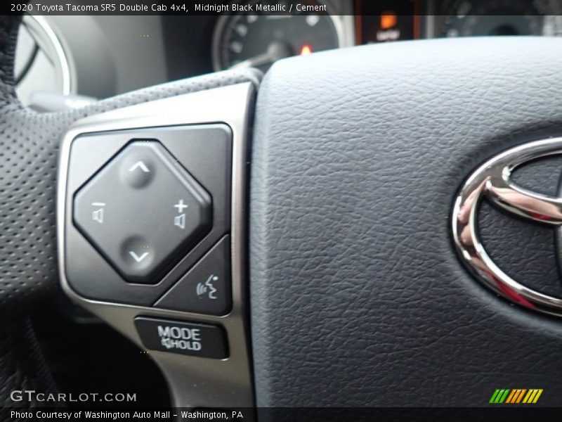 Midnight Black Metallic / Cement 2020 Toyota Tacoma SR5 Double Cab 4x4