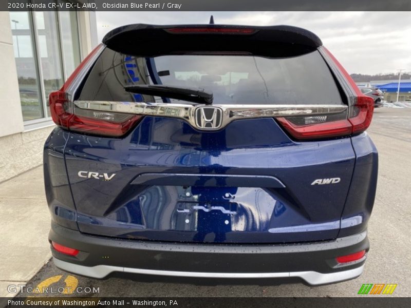 Obsidian Blue Pearl / Gray 2020 Honda CR-V EX-L AWD
