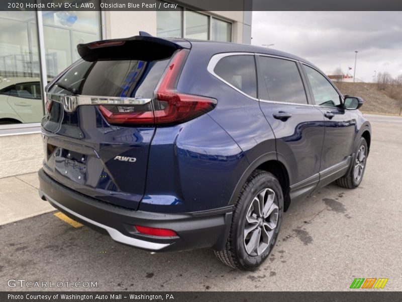 Obsidian Blue Pearl / Gray 2020 Honda CR-V EX-L AWD