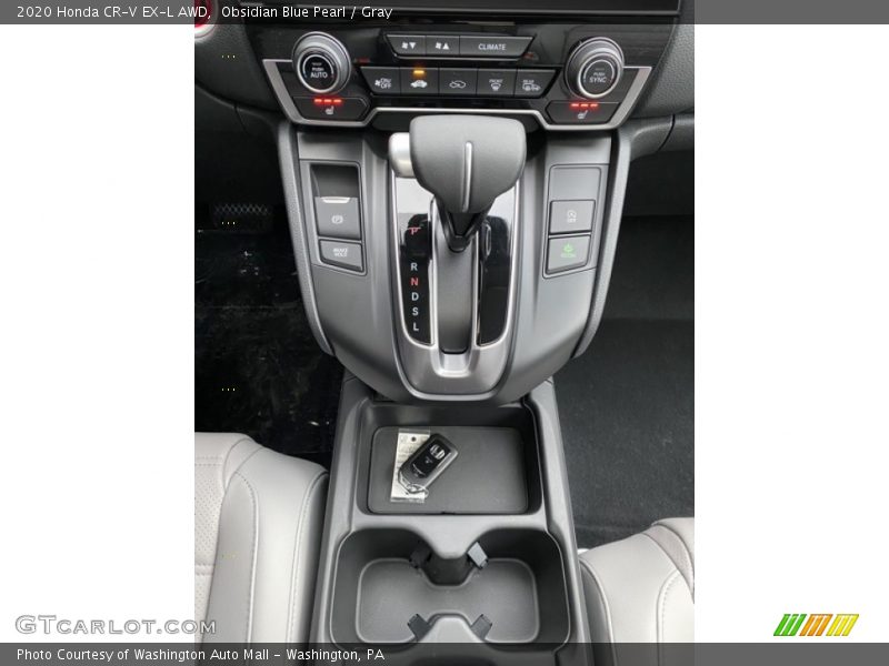 Obsidian Blue Pearl / Gray 2020 Honda CR-V EX-L AWD