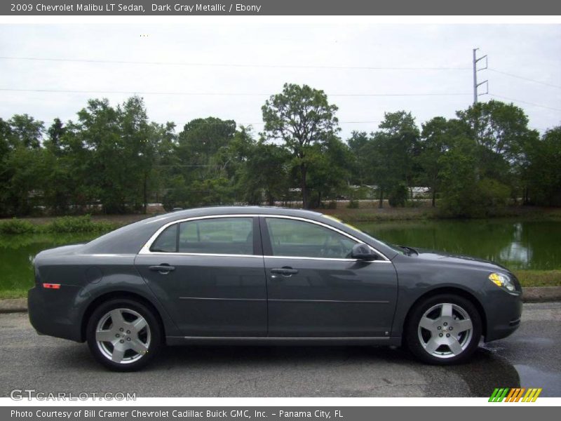 Dark Gray Metallic / Ebony 2009 Chevrolet Malibu LT Sedan