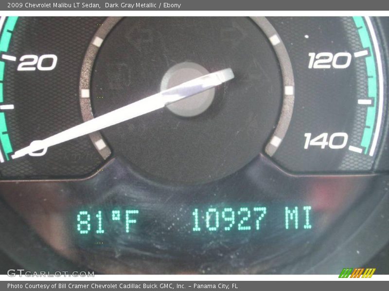 Dark Gray Metallic / Ebony 2009 Chevrolet Malibu LT Sedan