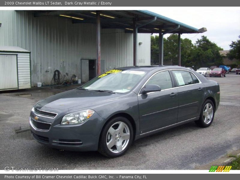 Dark Gray Metallic / Ebony 2009 Chevrolet Malibu LT Sedan
