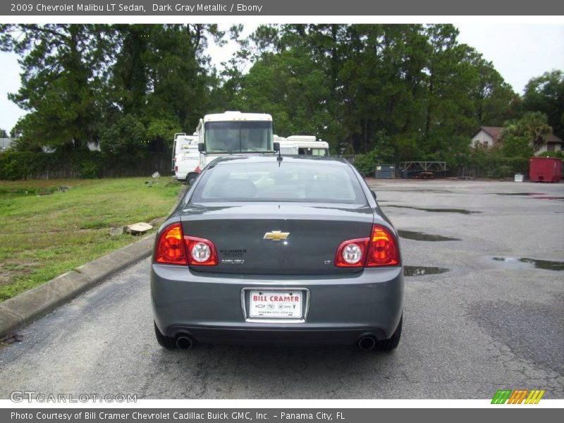 Dark Gray Metallic / Ebony 2009 Chevrolet Malibu LT Sedan