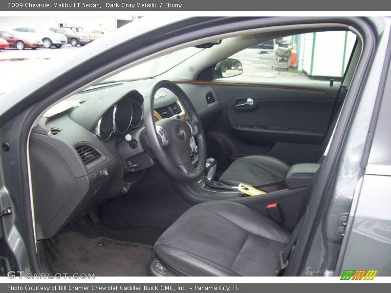 Dark Gray Metallic / Ebony 2009 Chevrolet Malibu LT Sedan