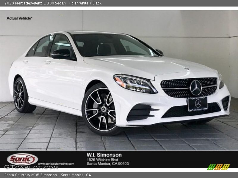Polar White / Black 2020 Mercedes-Benz C 300 Sedan