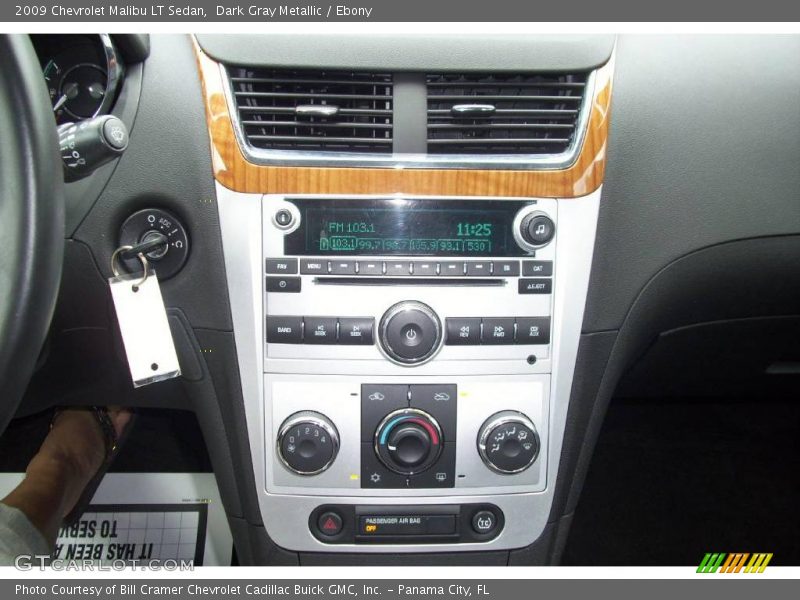 Dark Gray Metallic / Ebony 2009 Chevrolet Malibu LT Sedan