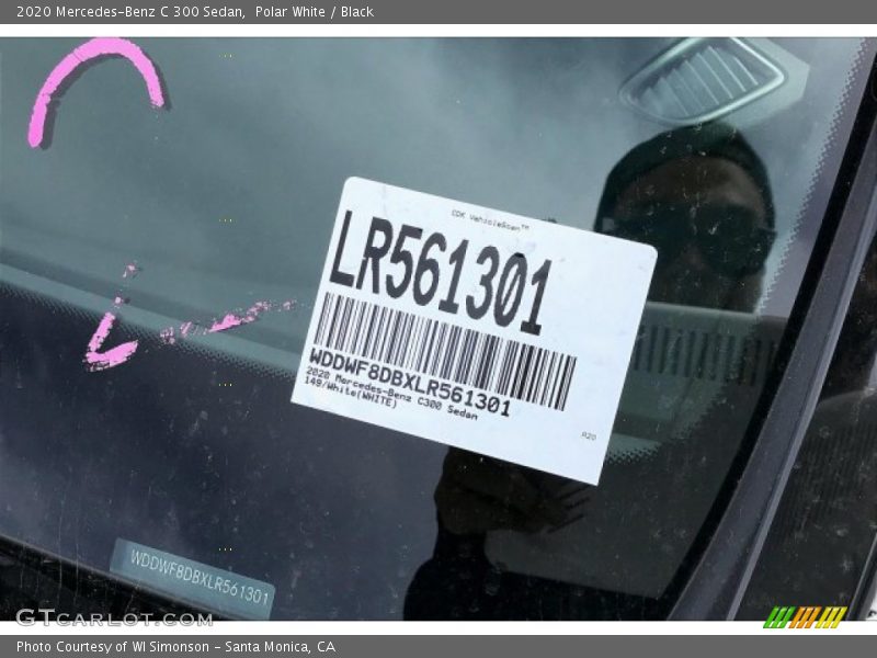 Polar White / Black 2020 Mercedes-Benz C 300 Sedan
