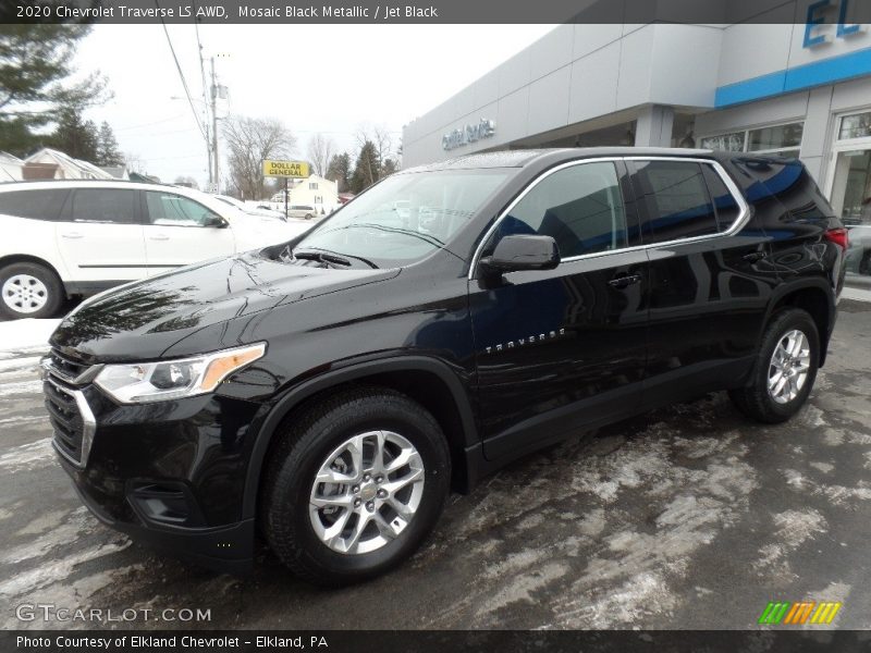 Mosaic Black Metallic / Jet Black 2020 Chevrolet Traverse LS AWD