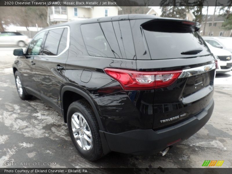 Mosaic Black Metallic / Jet Black 2020 Chevrolet Traverse LS AWD