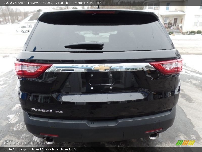 Mosaic Black Metallic / Jet Black 2020 Chevrolet Traverse LS AWD