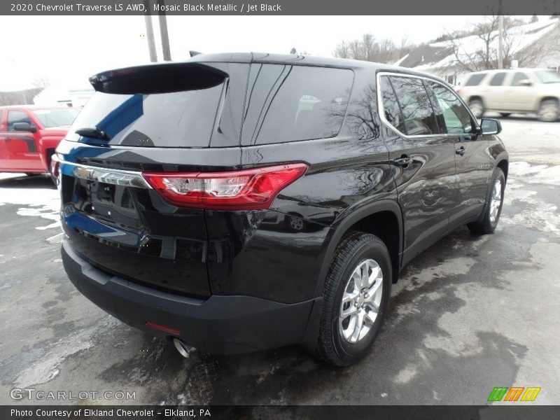 Mosaic Black Metallic / Jet Black 2020 Chevrolet Traverse LS AWD