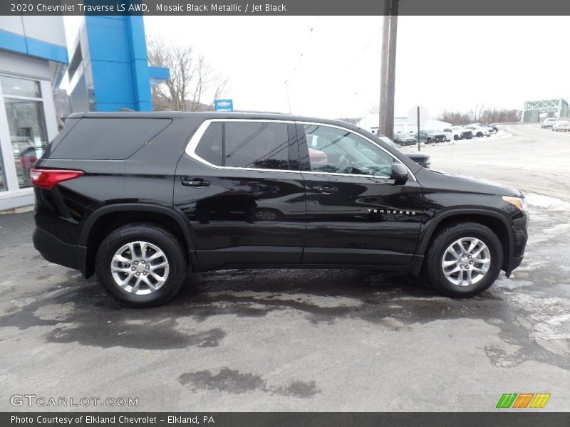Mosaic Black Metallic / Jet Black 2020 Chevrolet Traverse LS AWD