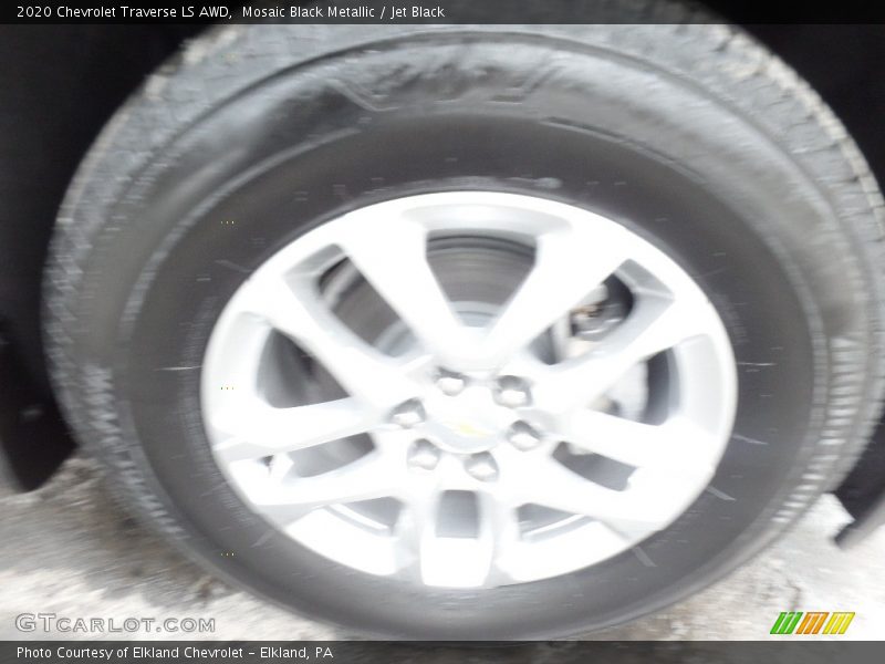 Mosaic Black Metallic / Jet Black 2020 Chevrolet Traverse LS AWD