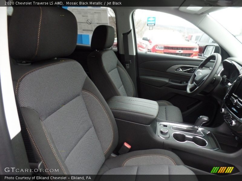 Mosaic Black Metallic / Jet Black 2020 Chevrolet Traverse LS AWD