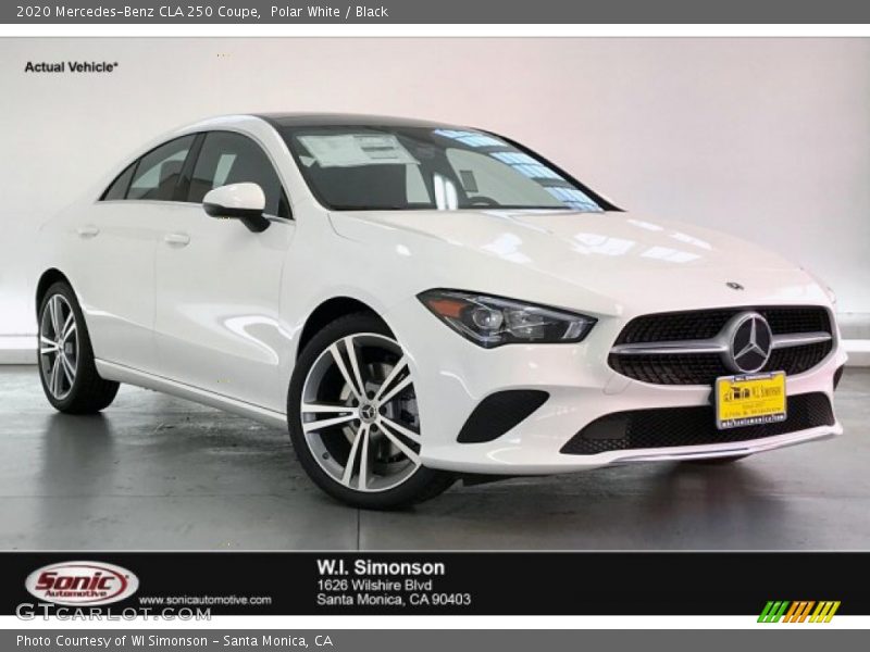 Polar White / Black 2020 Mercedes-Benz CLA 250 Coupe