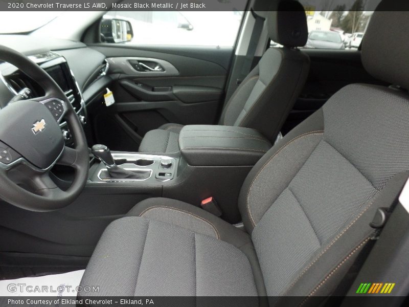Mosaic Black Metallic / Jet Black 2020 Chevrolet Traverse LS AWD