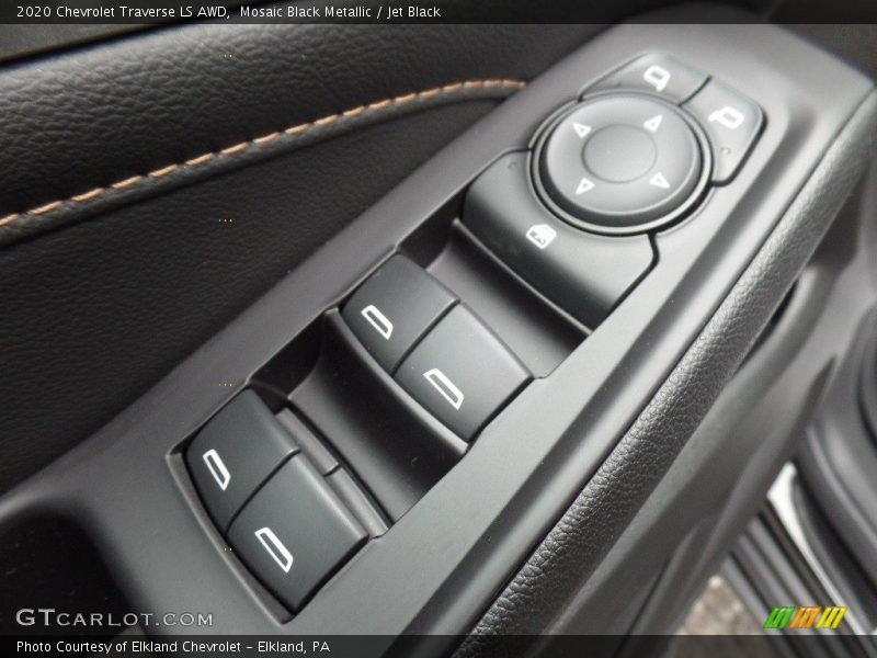 Mosaic Black Metallic / Jet Black 2020 Chevrolet Traverse LS AWD