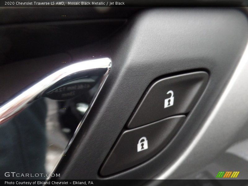 Mosaic Black Metallic / Jet Black 2020 Chevrolet Traverse LS AWD