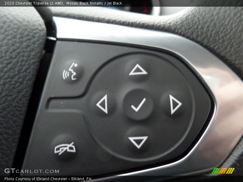 Mosaic Black Metallic / Jet Black 2020 Chevrolet Traverse LS AWD