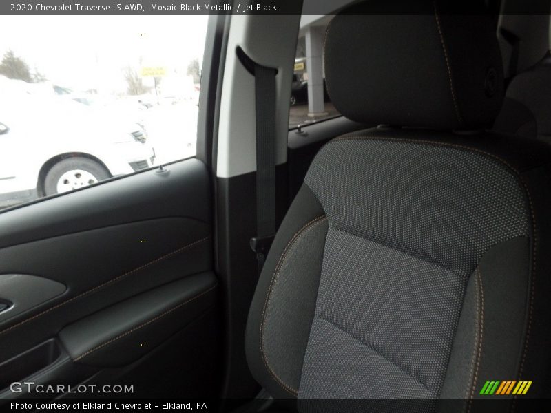 Mosaic Black Metallic / Jet Black 2020 Chevrolet Traverse LS AWD