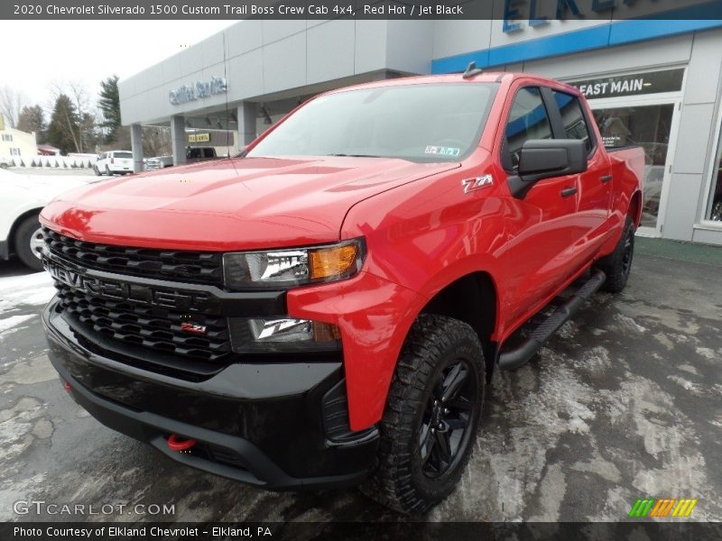 Red Hot / Jet Black 2020 Chevrolet Silverado 1500 Custom Trail Boss Crew Cab 4x4