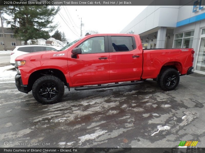 Red Hot / Jet Black 2020 Chevrolet Silverado 1500 Custom Trail Boss Crew Cab 4x4