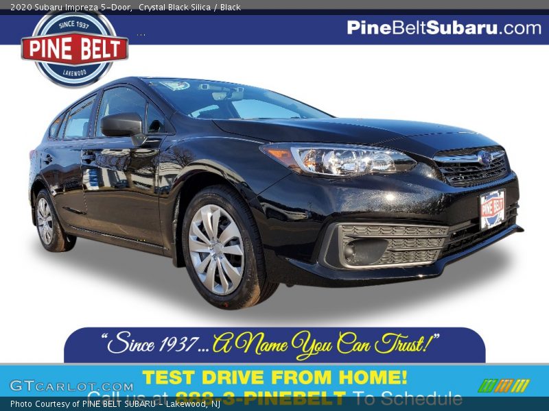Crystal Black Silica / Black 2020 Subaru Impreza 5-Door