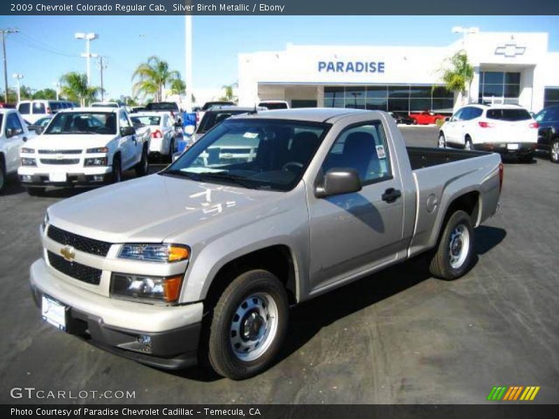 Silver Birch Metallic / Ebony 2009 Chevrolet Colorado Regular Cab