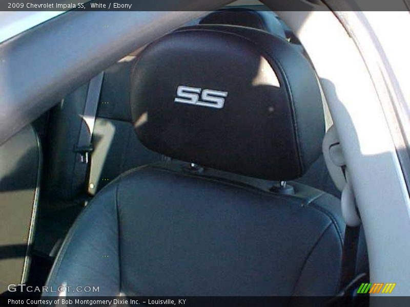White / Ebony 2009 Chevrolet Impala SS
