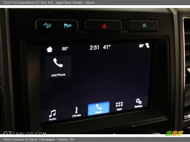 Agate Black Metallic / Ebony 2019 Ford Expedition XLT Max 4x4