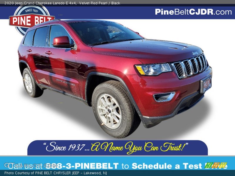 Velvet Red Pearl / Black 2020 Jeep Grand Cherokee Laredo E 4x4