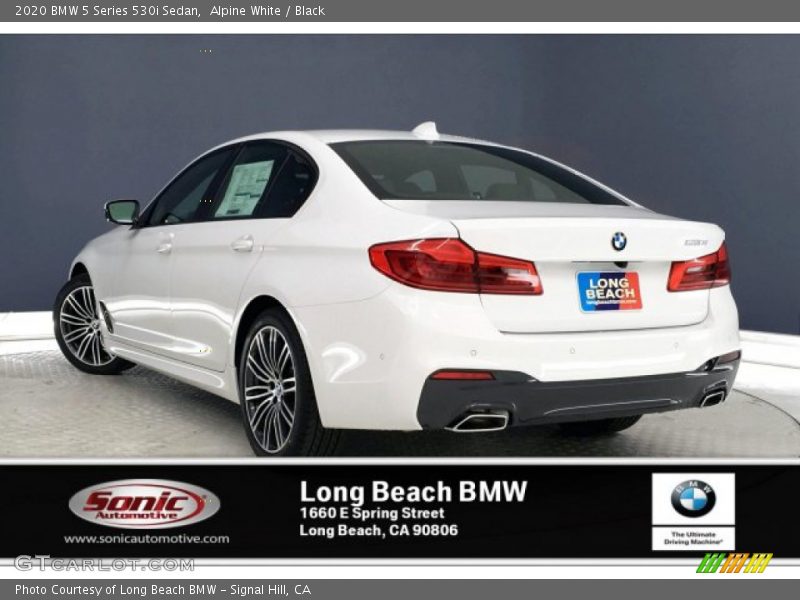 Alpine White / Black 2020 BMW 5 Series 530i Sedan