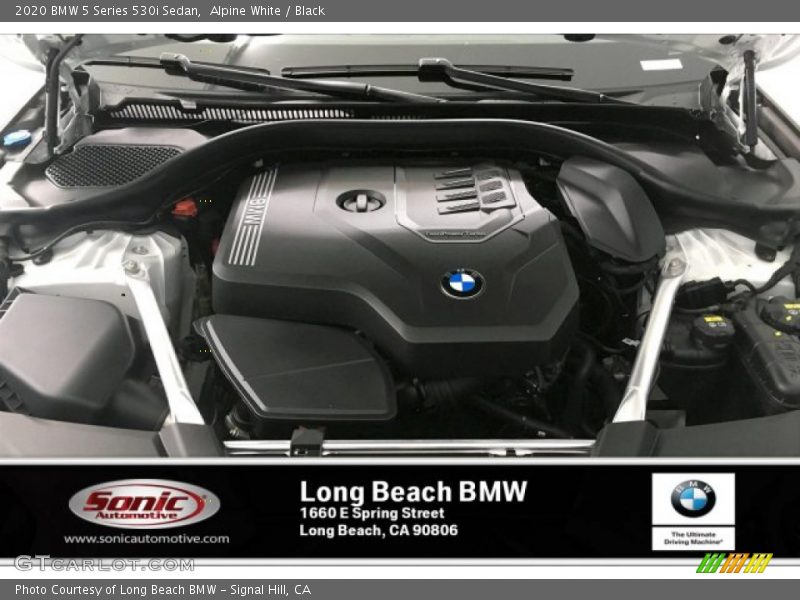 Alpine White / Black 2020 BMW 5 Series 530i Sedan