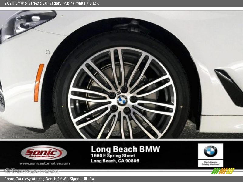 Alpine White / Black 2020 BMW 5 Series 530i Sedan