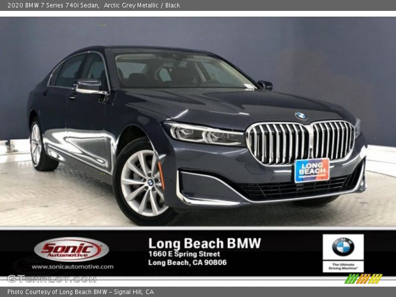 Arctic Grey Metallic / Black 2020 BMW 7 Series 740i Sedan