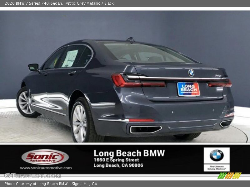 Arctic Grey Metallic / Black 2020 BMW 7 Series 740i Sedan