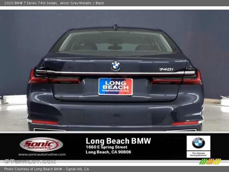 Arctic Grey Metallic / Black 2020 BMW 7 Series 740i Sedan